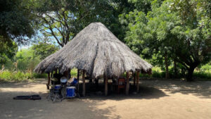 Our recording studio in Mfuwe with the Kunda